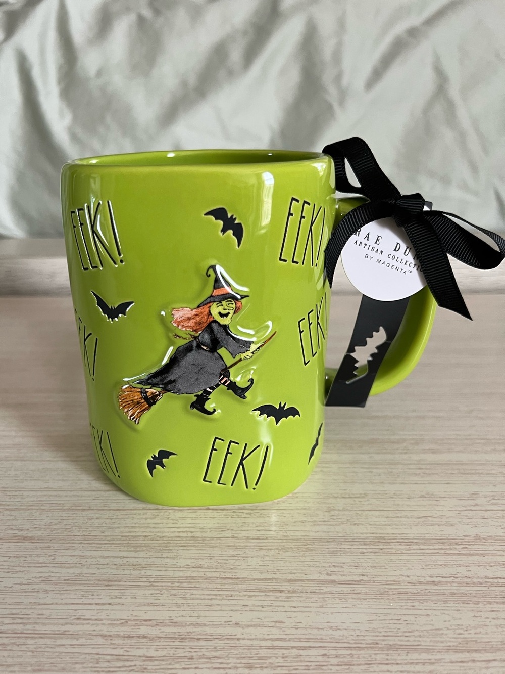 Rae Dunn 'Eek!' Witch Halloween Mug